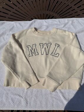 Madewell Cream MWL Crewneck Sweatshirt